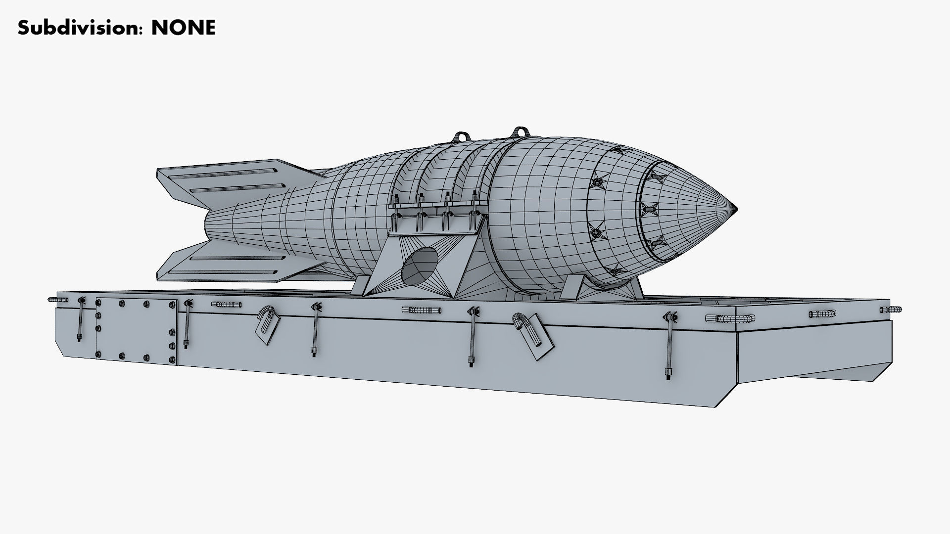 Nuclear Aerial Bomb v 1 3D model_18