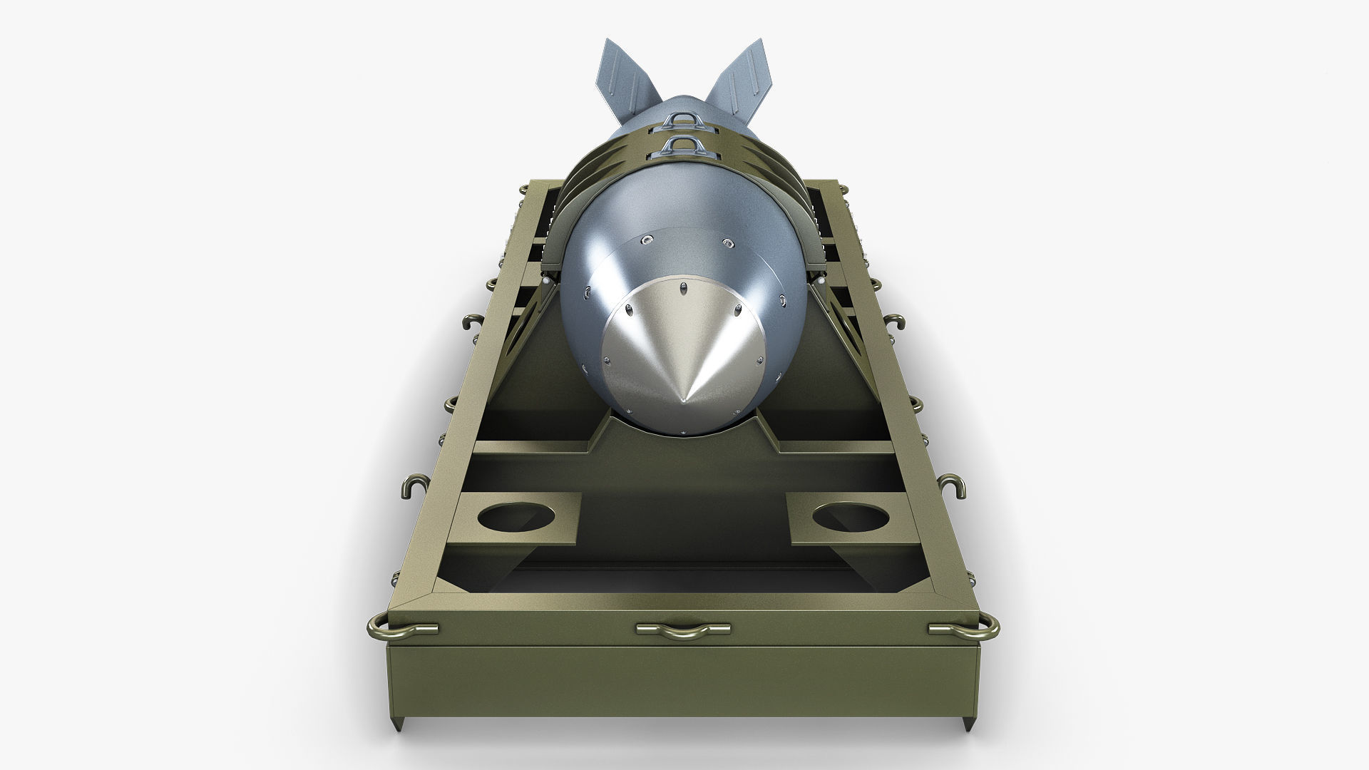 Nuclear Aerial Bomb v 1 3D model_8