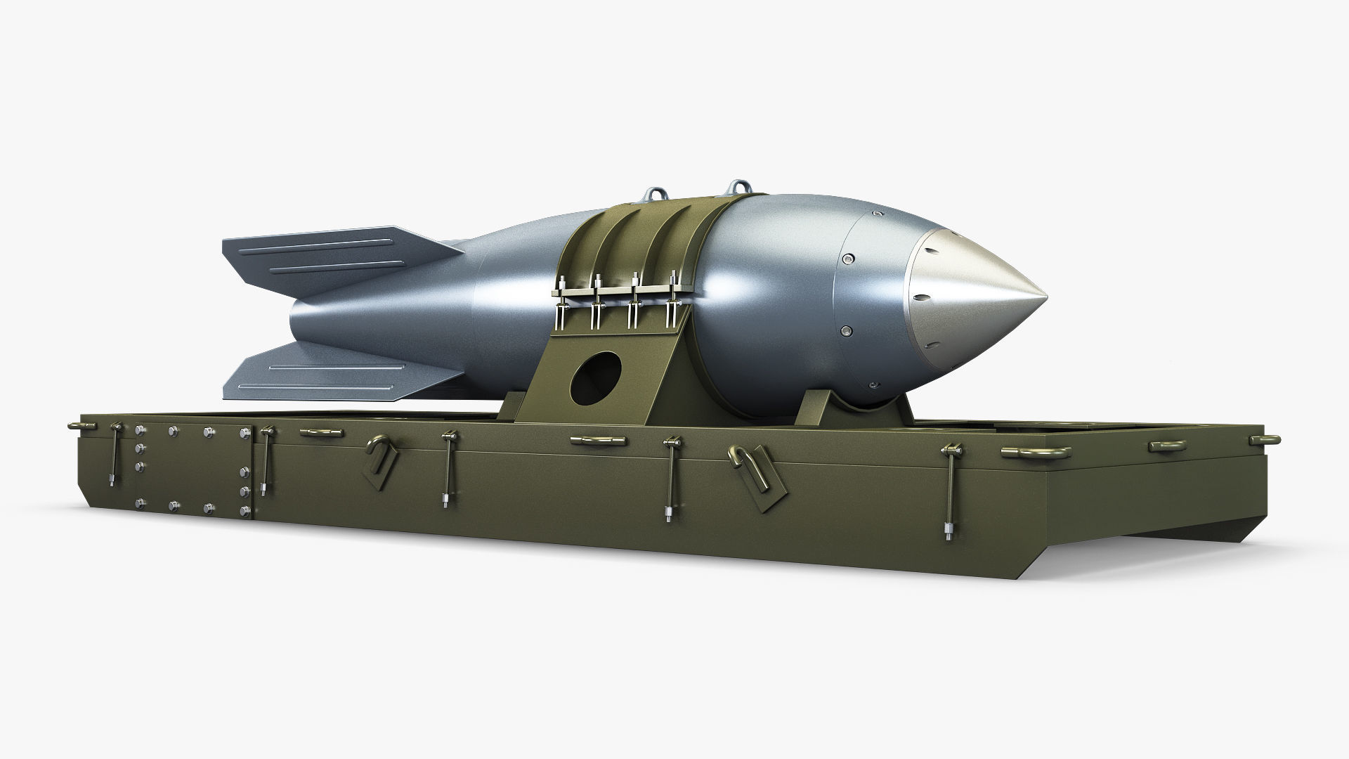 Nuclear Aerial Bomb v 1 3D model_5