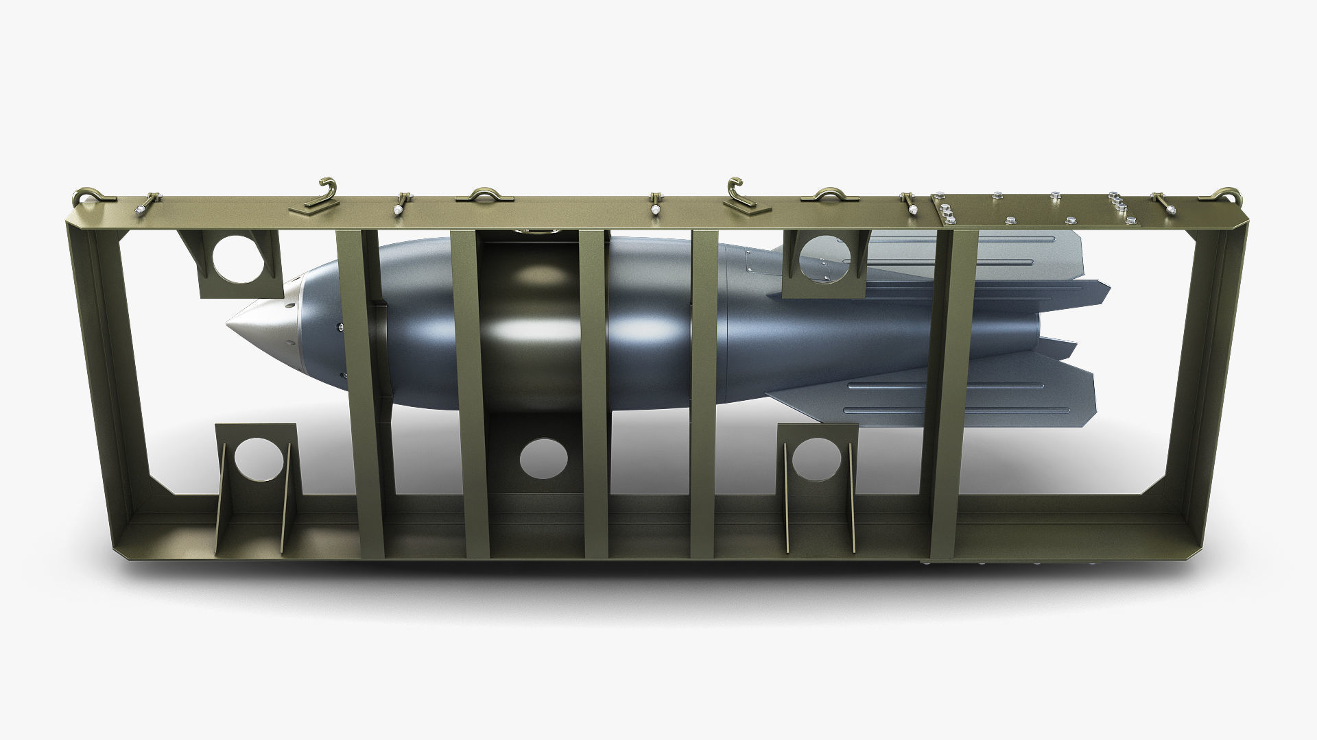 Nuclear Aerial Bomb v 1 3D model_12