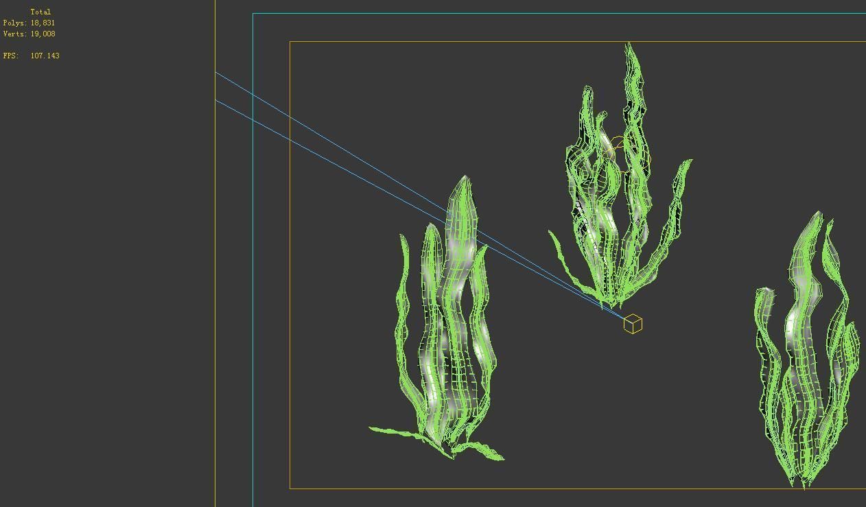 Game model - seabed - kelp 3D model_1