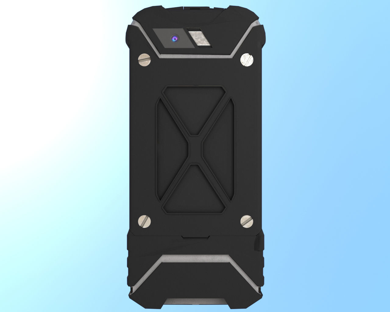 Phone rugged mobile 3D model_2