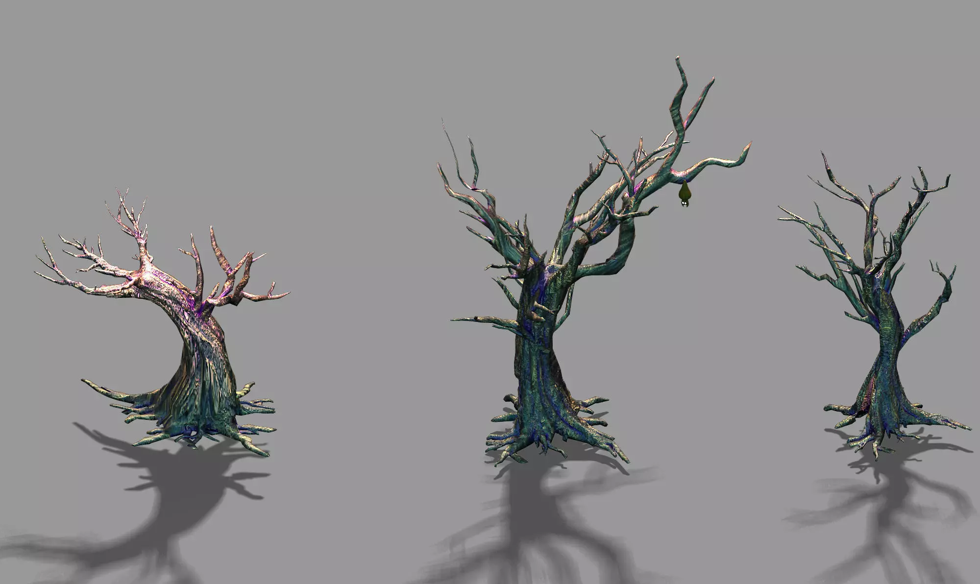 Dark forest - dead tree 01 3D model_0
