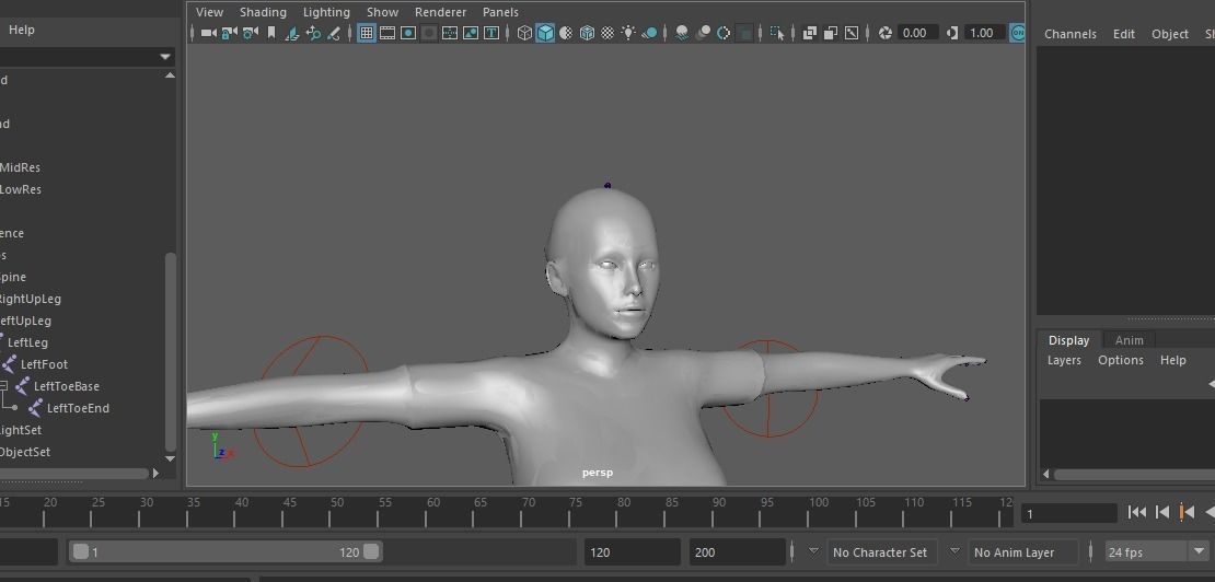 Female Doctor Low-poly 3D model_2