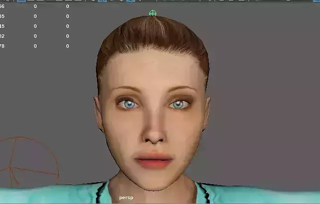 Female Doctor Low-poly 3D model