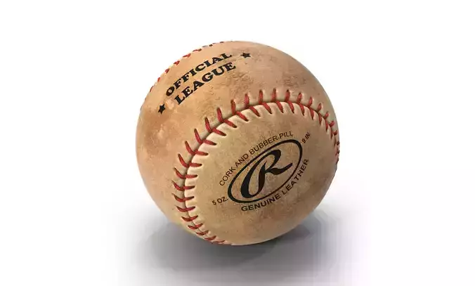 Baseball Ball Rawlings 3D model