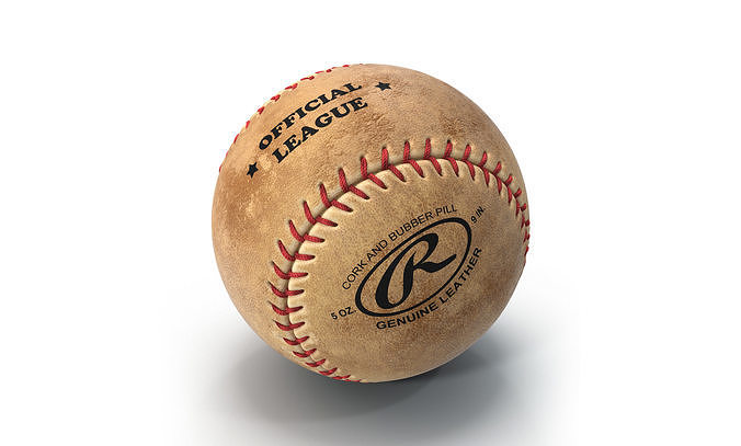 Baseball Ball Rawlings 3D model