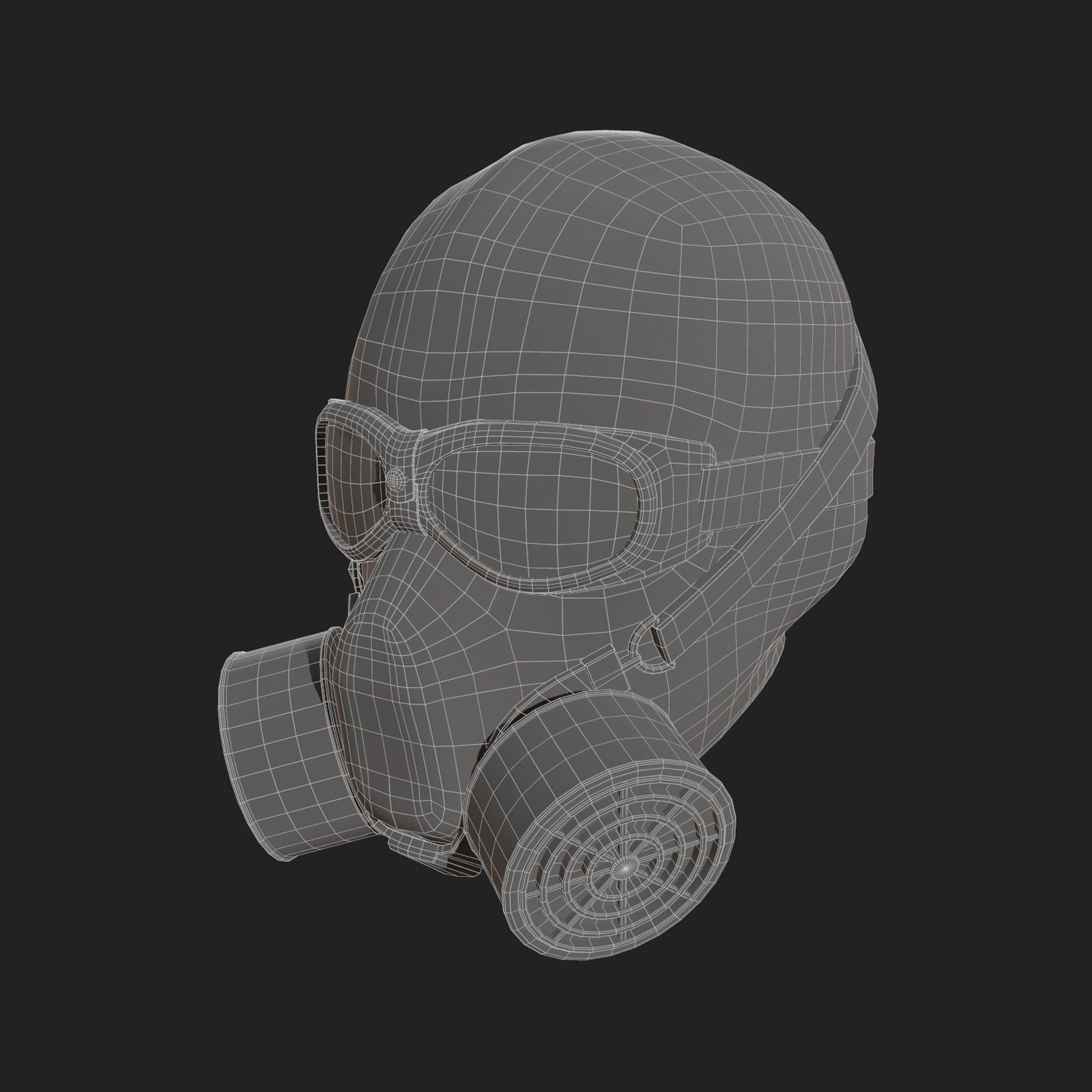 Helmet scifi military combat 3d futuristic technology  Low-poly 3D model_7