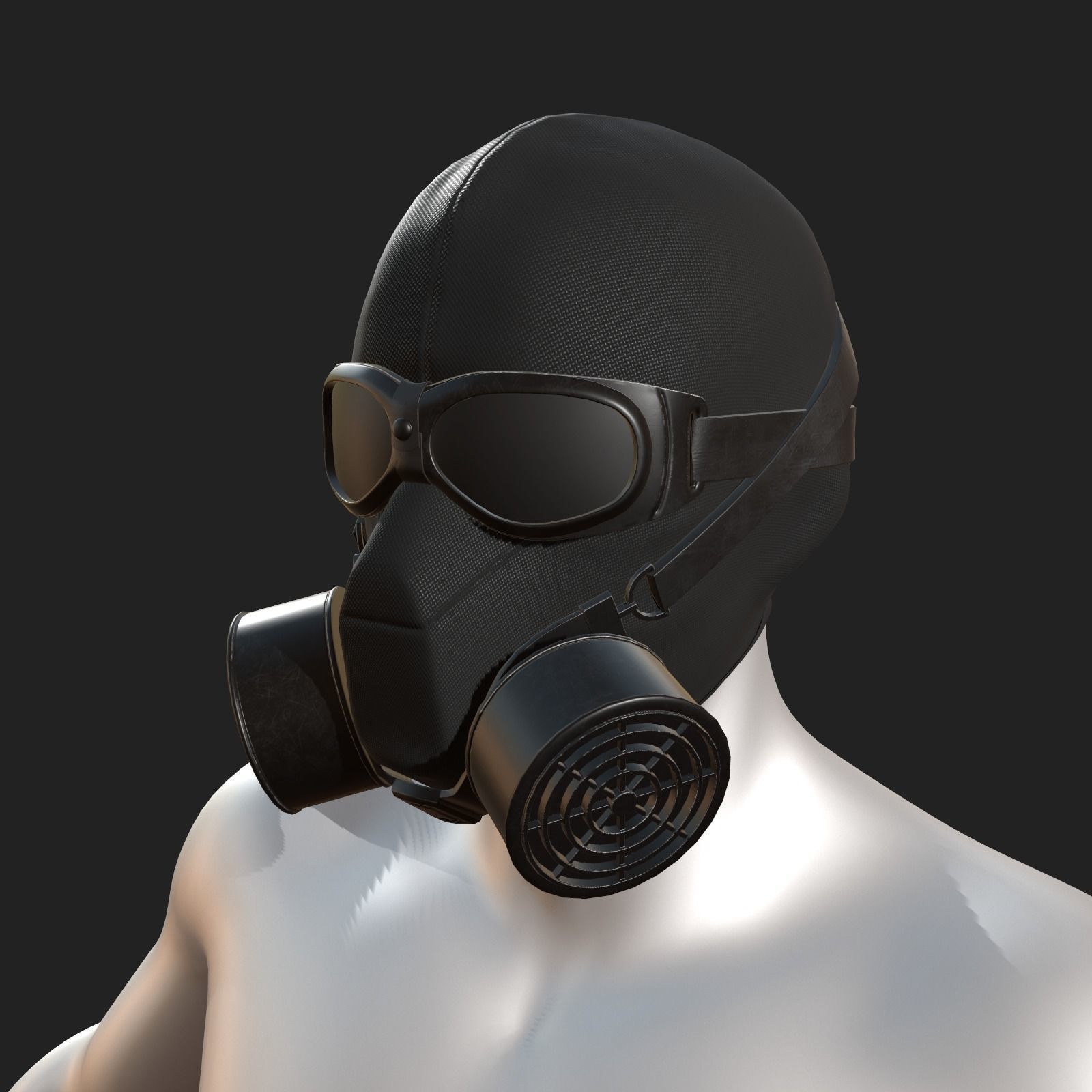 Helmet scifi military combat 3d futuristic technology  Low-poly 3D model_10