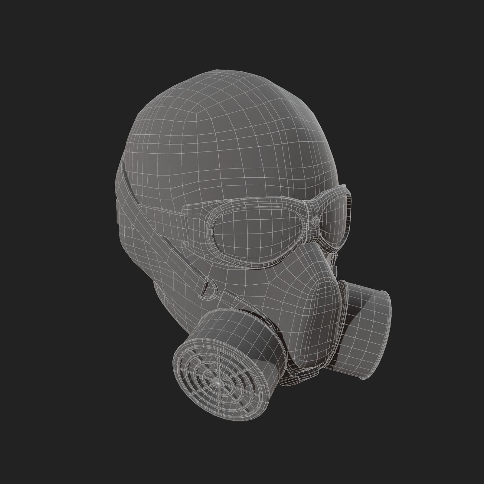 Helmet scifi military combat 3d futuristic technology  Low-poly 3D model_9