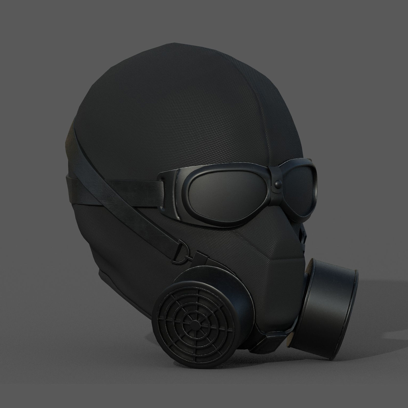 Helmet scifi military combat 3d futuristic technology  Low-poly 3D model_1