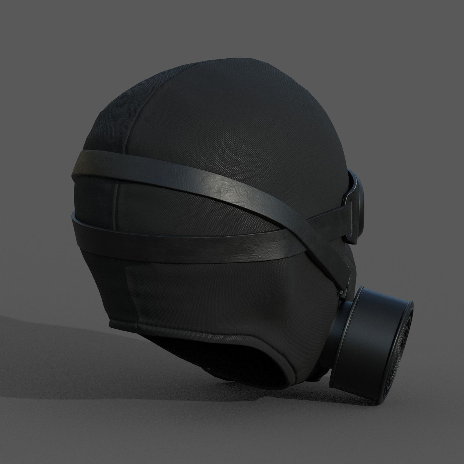 Helmet scifi military combat 3d futuristic technology  Low-poly 3D model_5