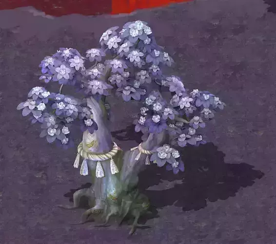 Cartoon hell - soul Flower tree 01