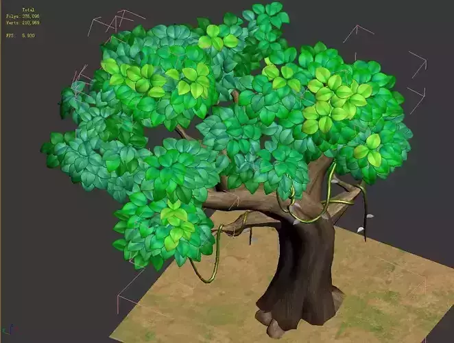 Cartoon Forest - Big Trees 03