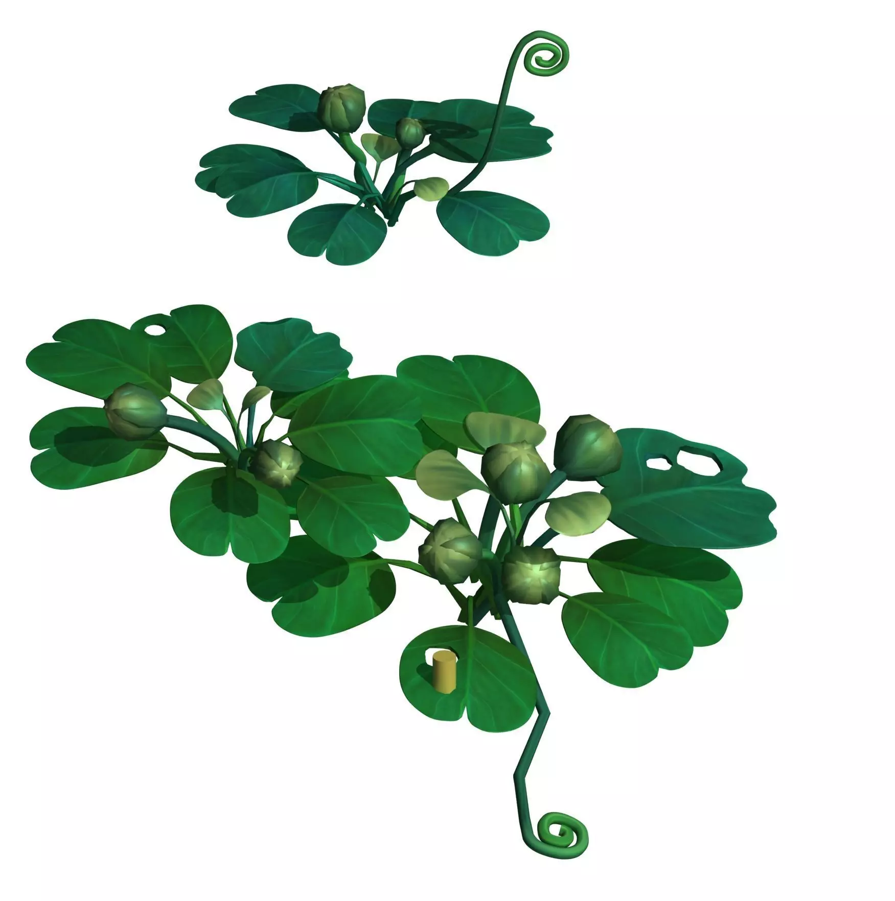 Cartoon Forest - Trees Plant 03 3D model