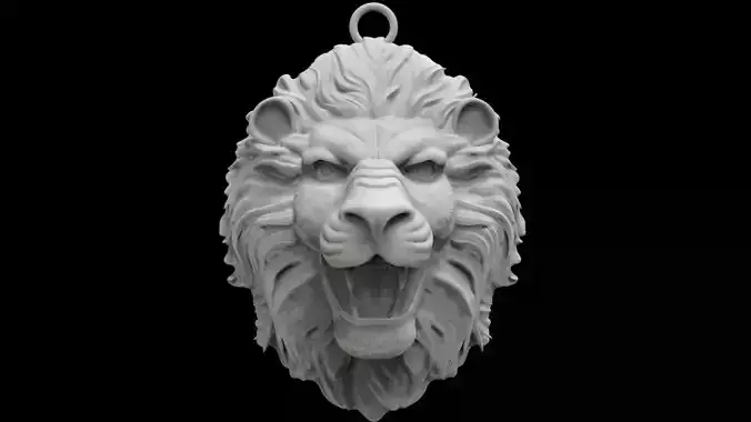 Lion necklace ready to 3D print model