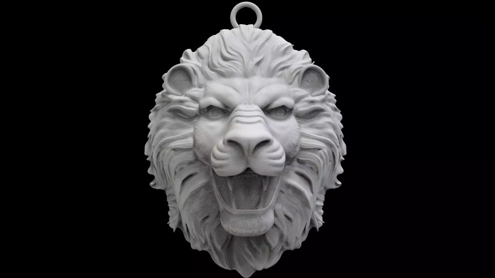 Lion necklace ready to 3D print model 3D print model_0