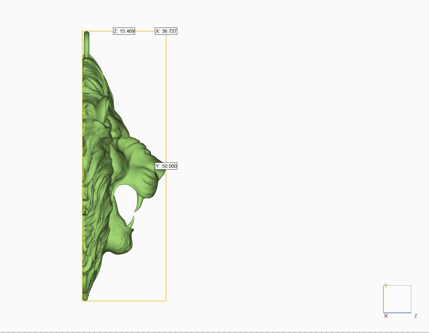 Lion necklace ready to 3D print model 3D print model_7