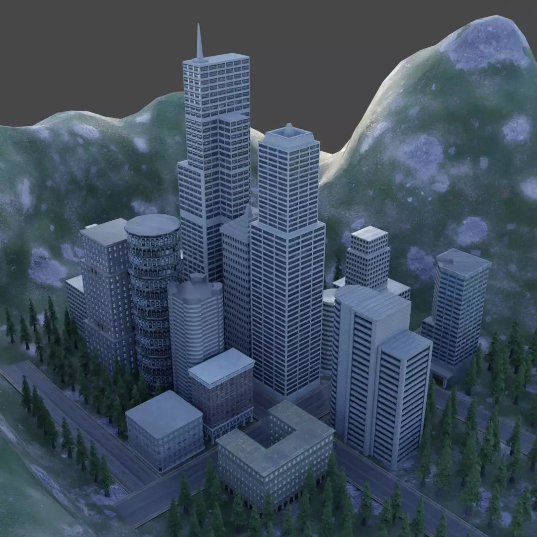 3D model Modern City Building Pack Collection VR / AR / low-poly | CGTrader