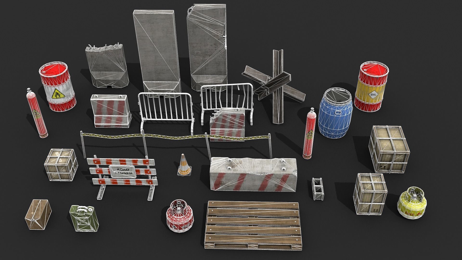 FPS Map Props - Game Assets Low-poly 3D model_20
