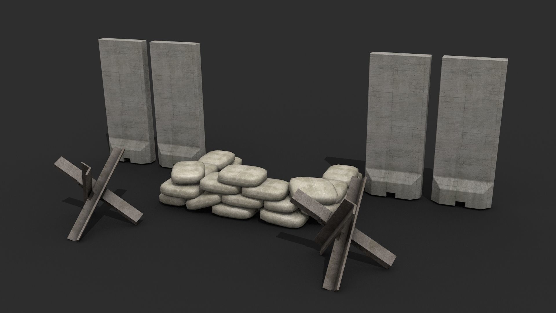 FPS Map Props - Game Assets Low-poly 3D model_6