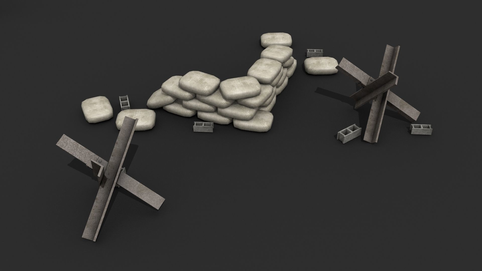 FPS Map Props - Game Assets Low-poly 3D model_12