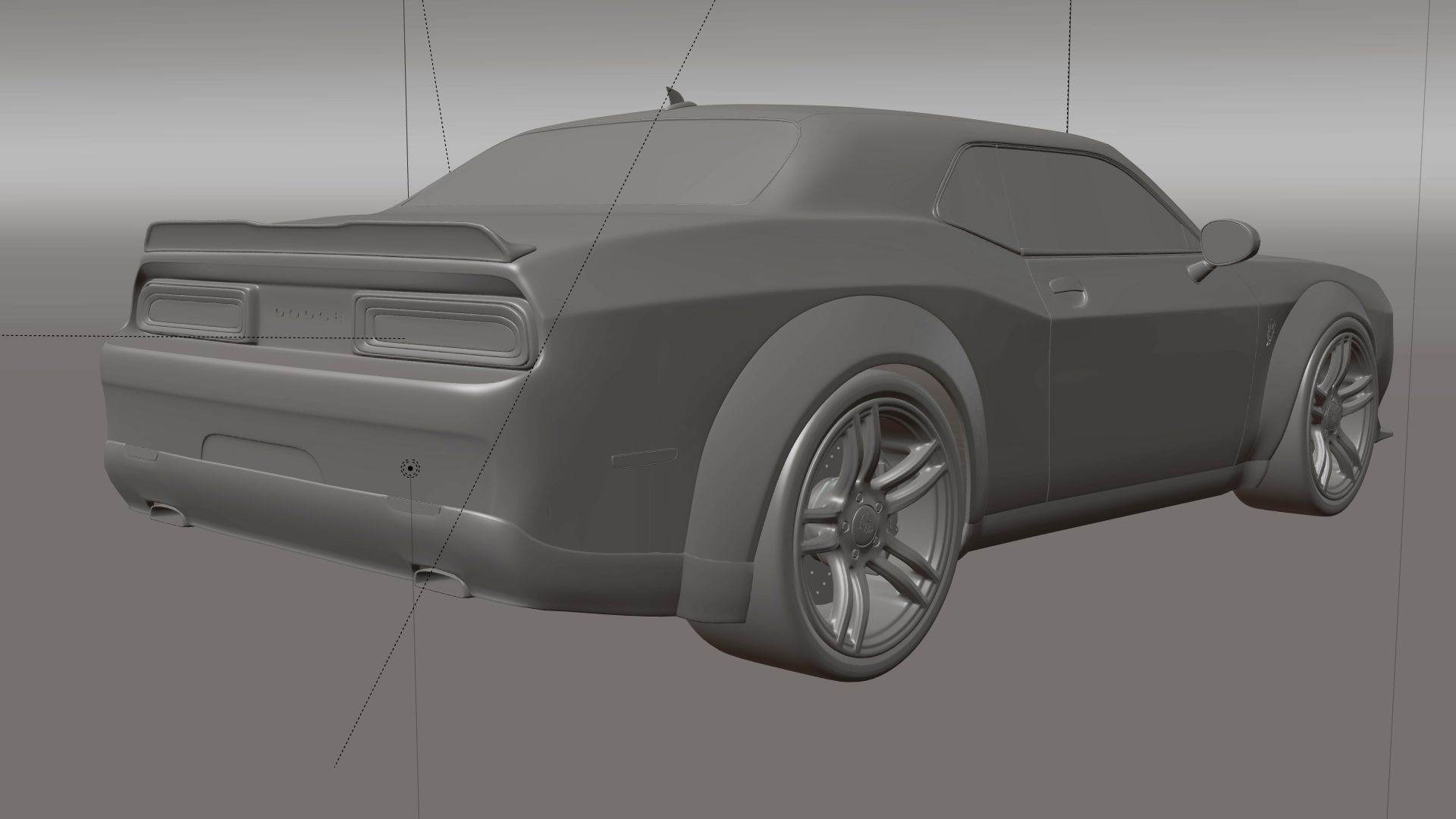 dodge challenger  3D model_6
