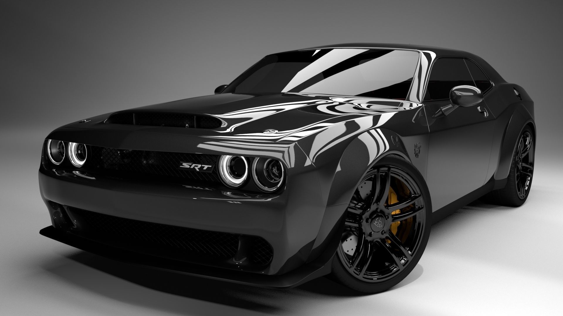 dodge challenger  3D model_1