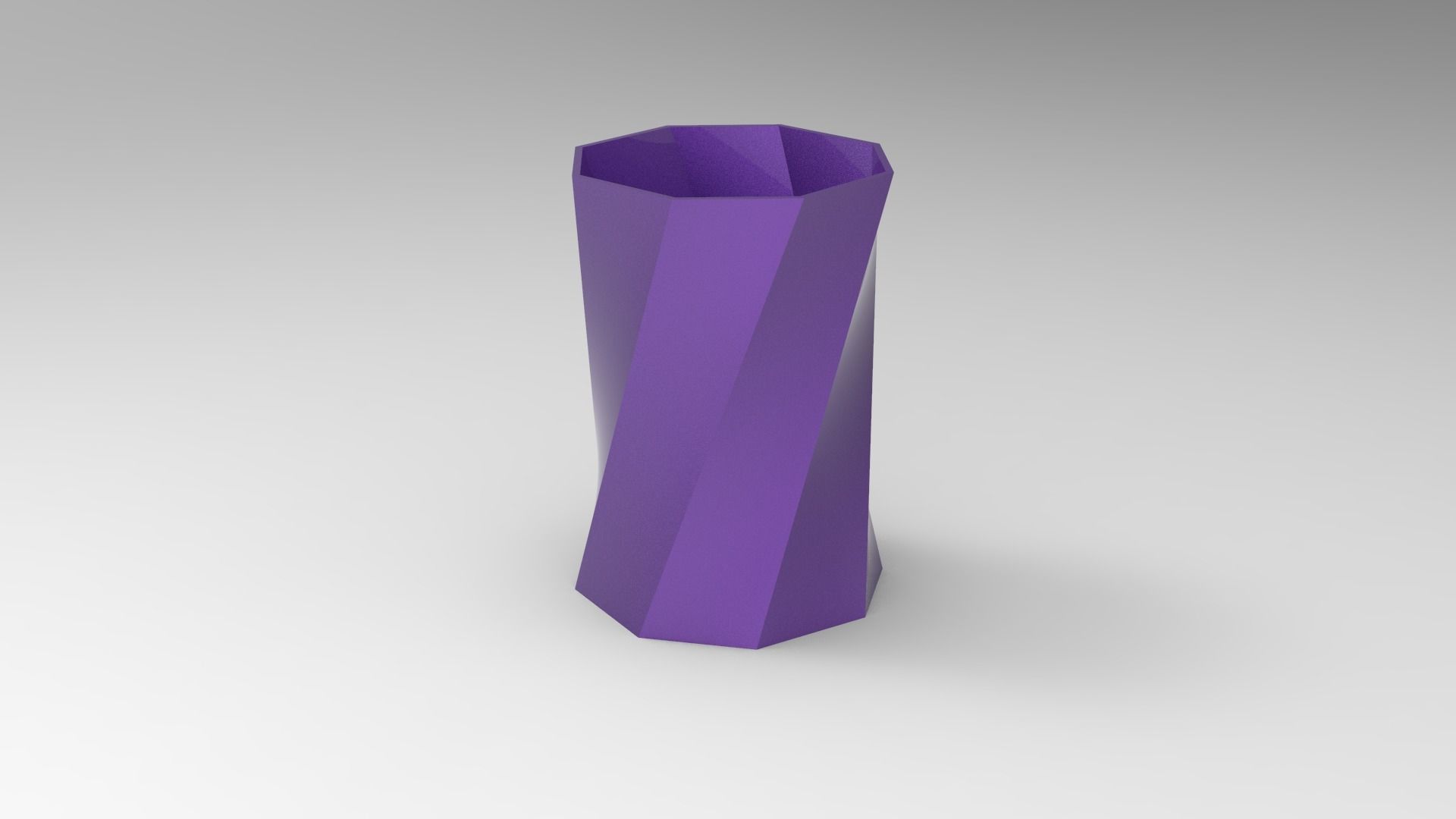 Pen holder 3D print model_3