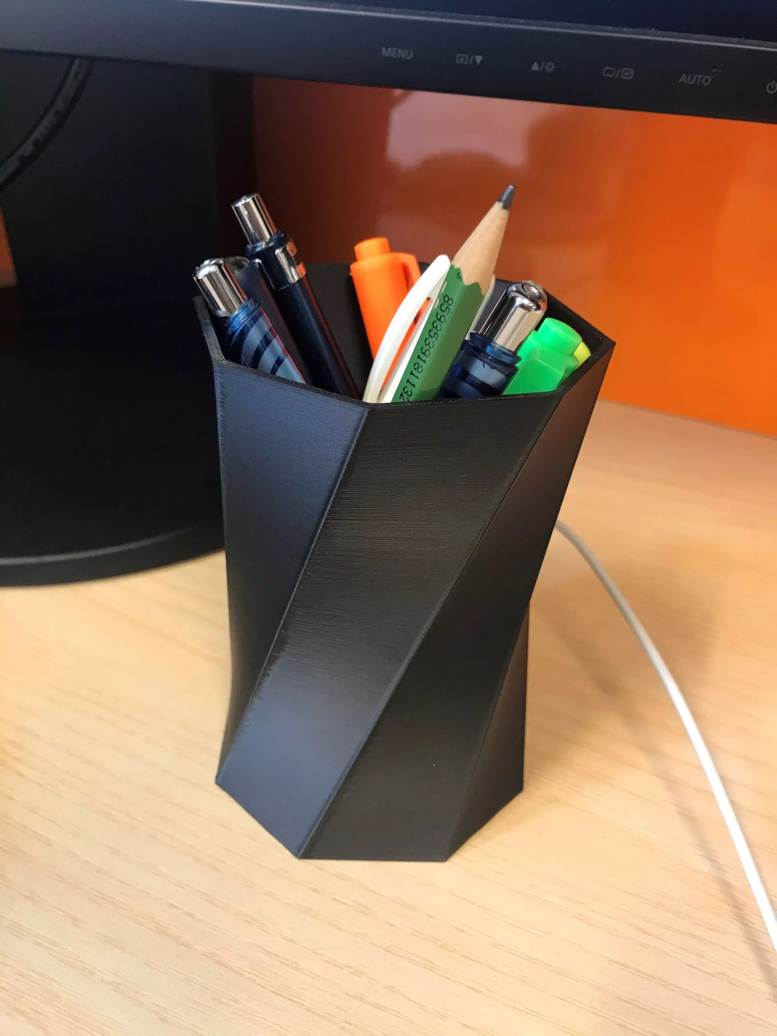 Pen holder 3D print model_0