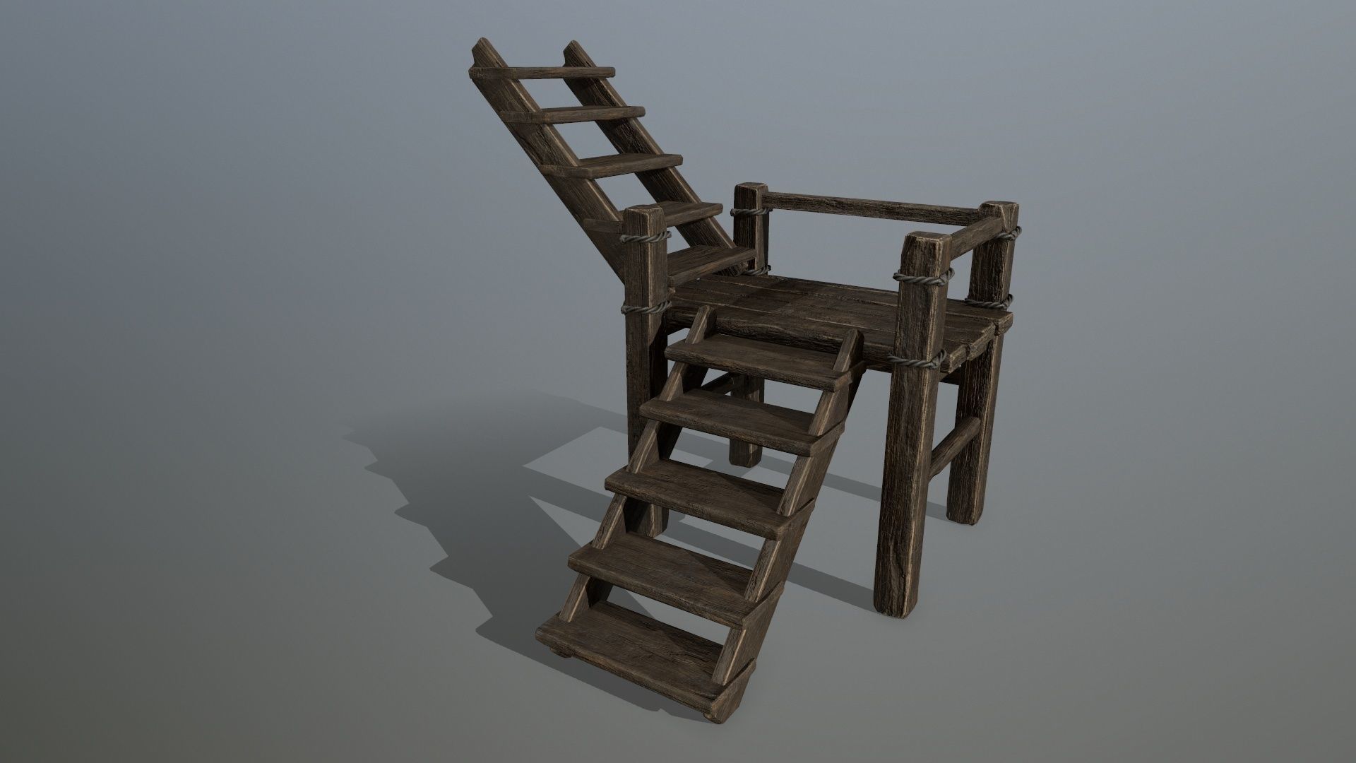 woods and ropes Low-poly 3D model_11