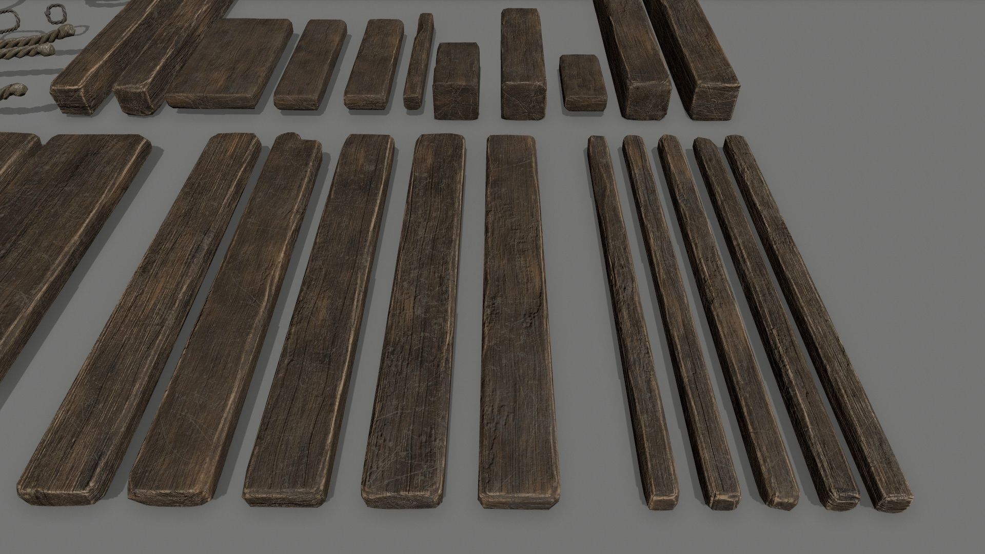 woods and ropes Low-poly 3D model_31