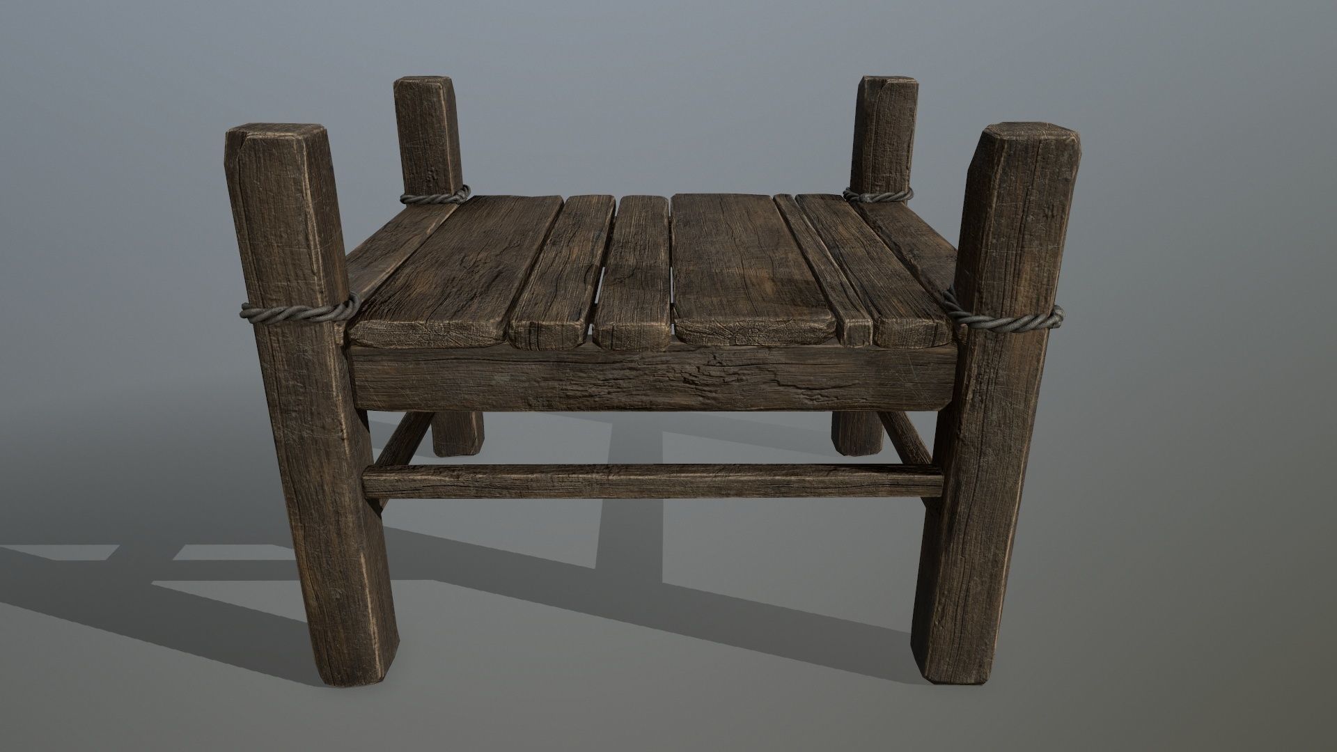 woods and ropes Low-poly 3D model_7