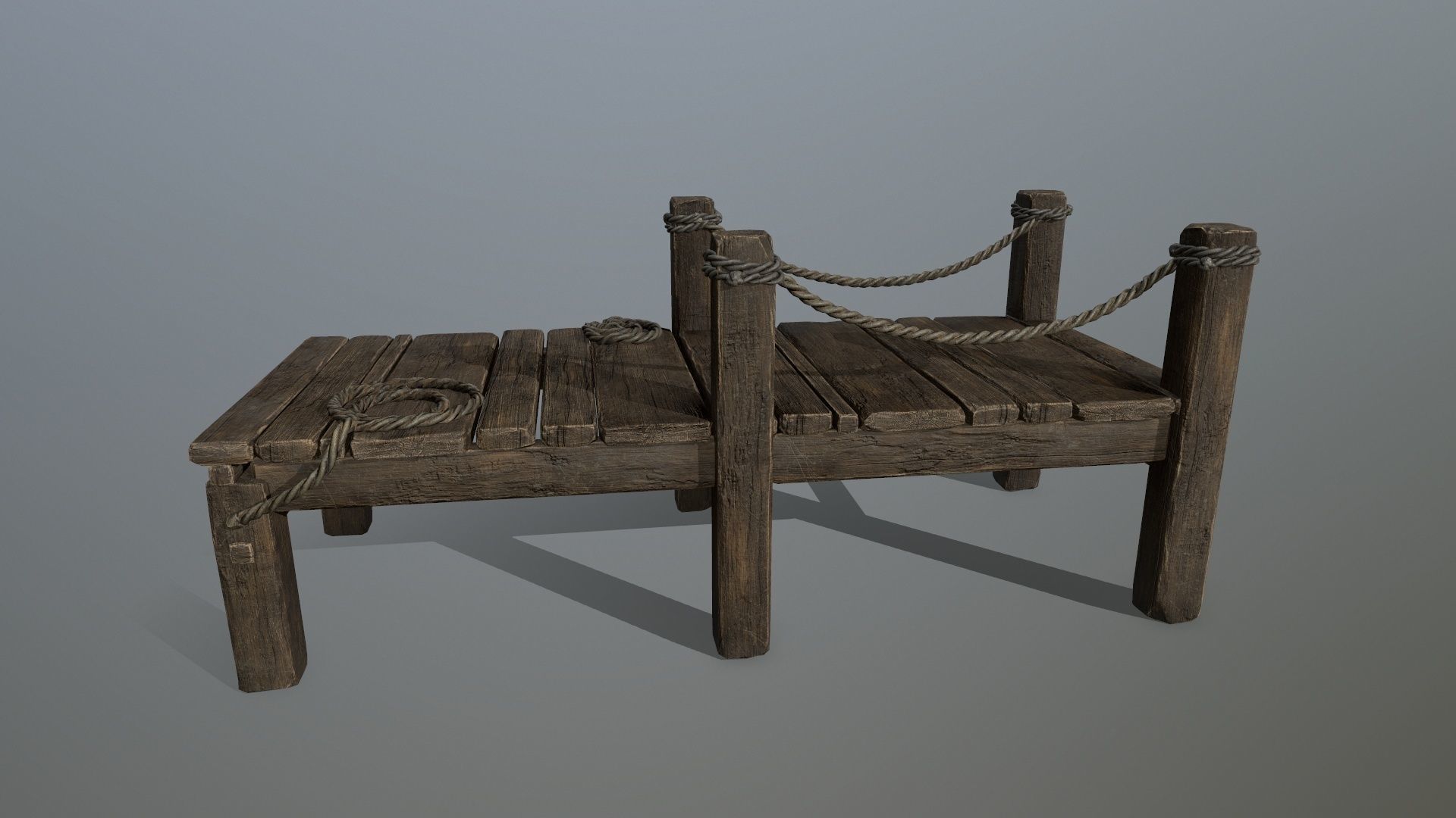 woods and ropes Low-poly 3D model_4