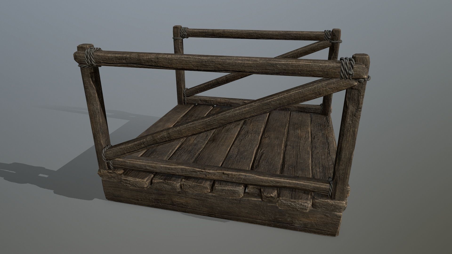 woods and ropes Low-poly 3D model_10