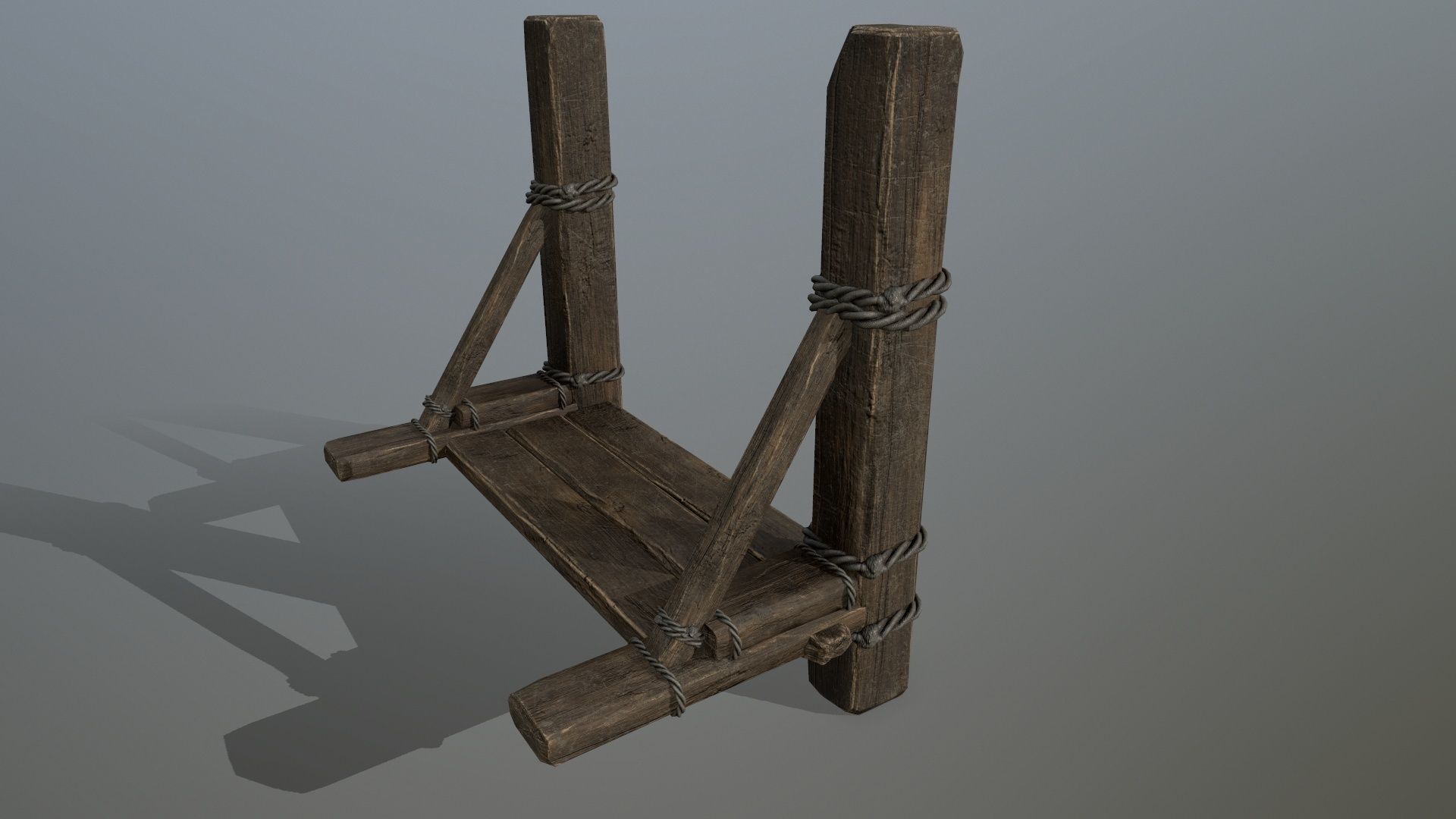 woods and ropes Low-poly 3D model_6