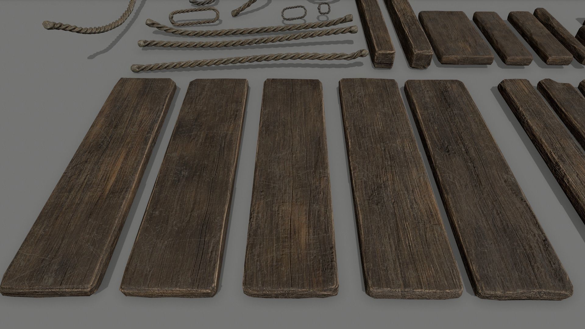 woods and ropes Low-poly 3D model_32