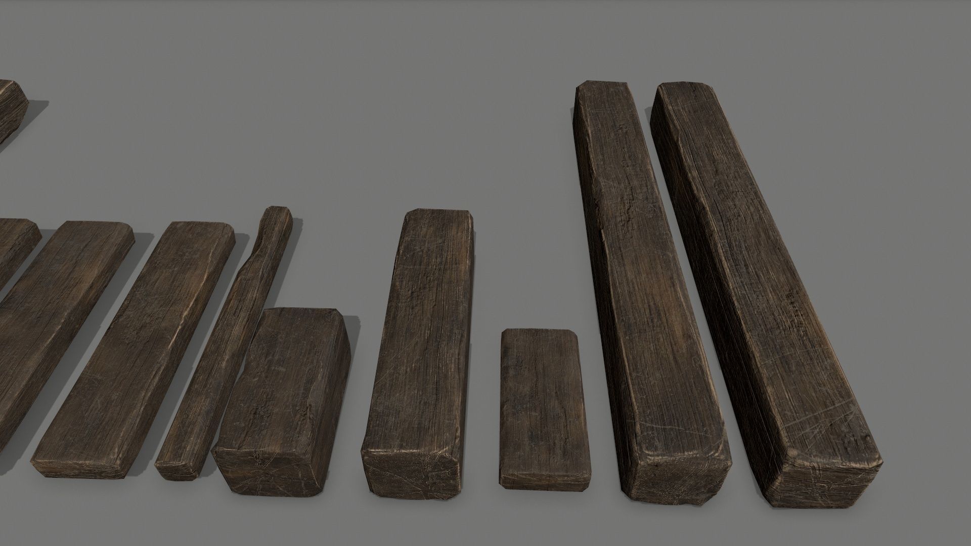 woods and ropes Low-poly 3D model_29