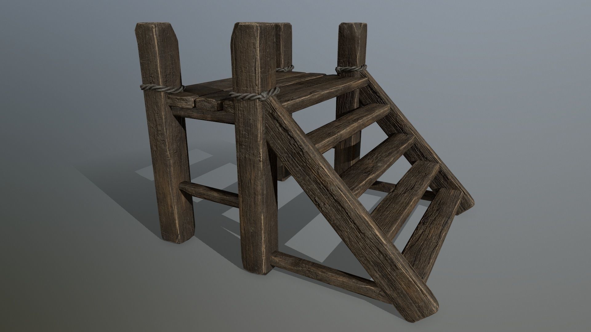 woods and ropes Low-poly 3D model_22