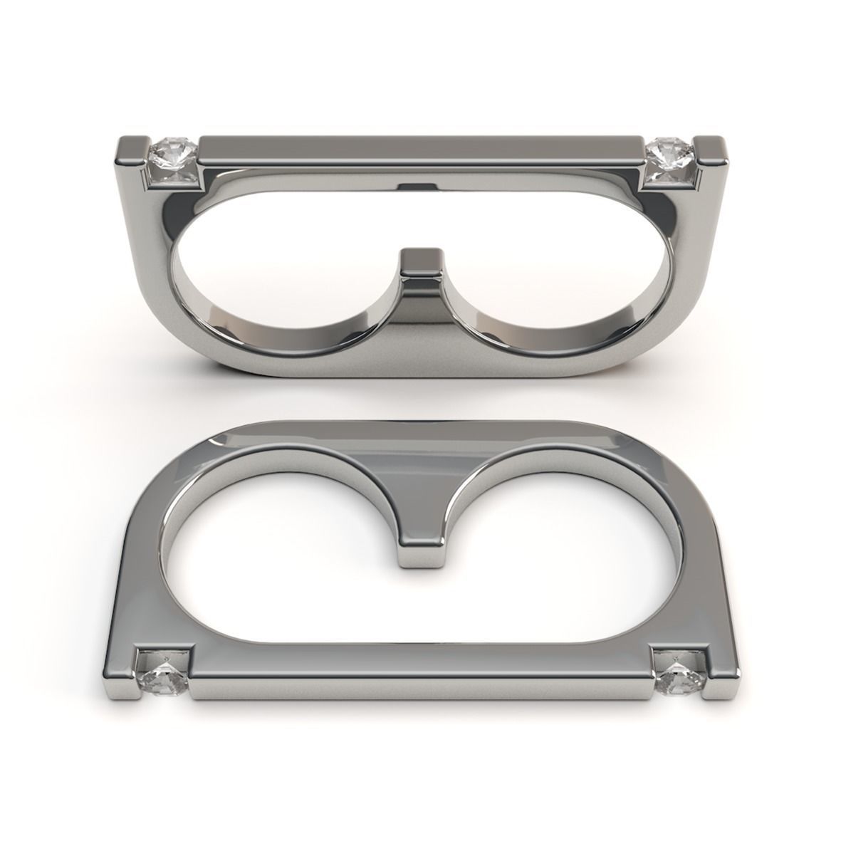 DOUBLE RING 3D print model_1