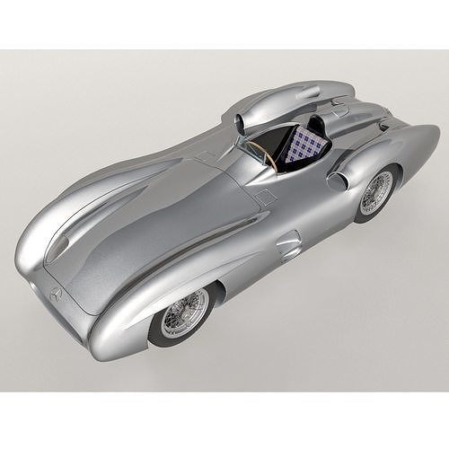 Mercedez W196 Monza 1954 3D model