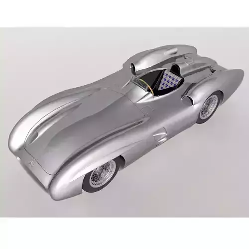 Mercedez W196 Monza 1954 3D model