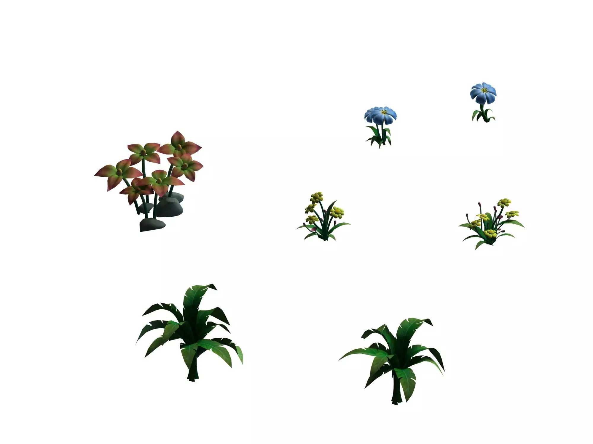 Cartoon Forest - Plant 33 3D model