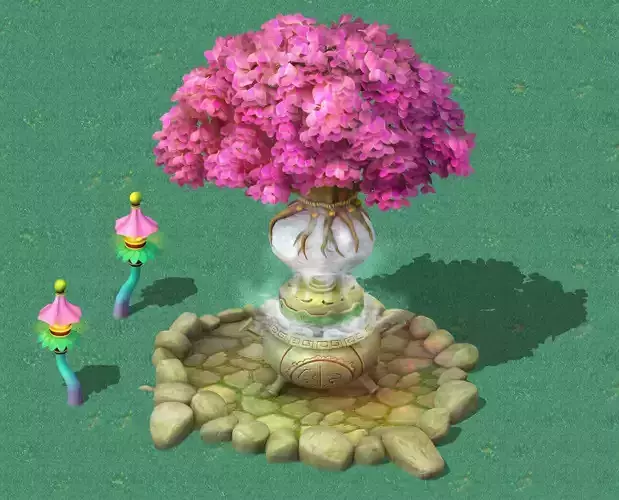 Cartoon Sky City - Tree Temple