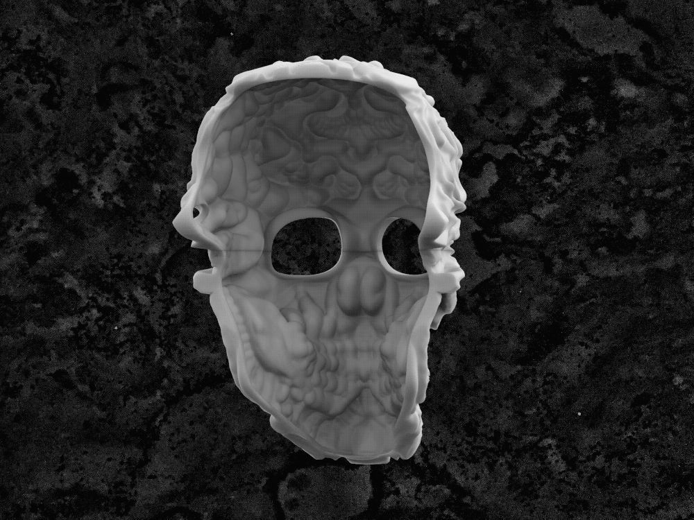 Mask-1 skull 3D model 3D printable | CGTrader