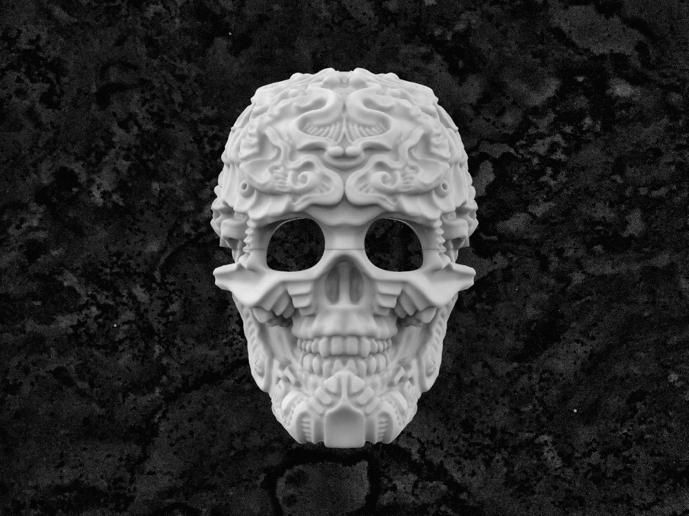 Mask-1 skull 3D model 3D printable | CGTrader