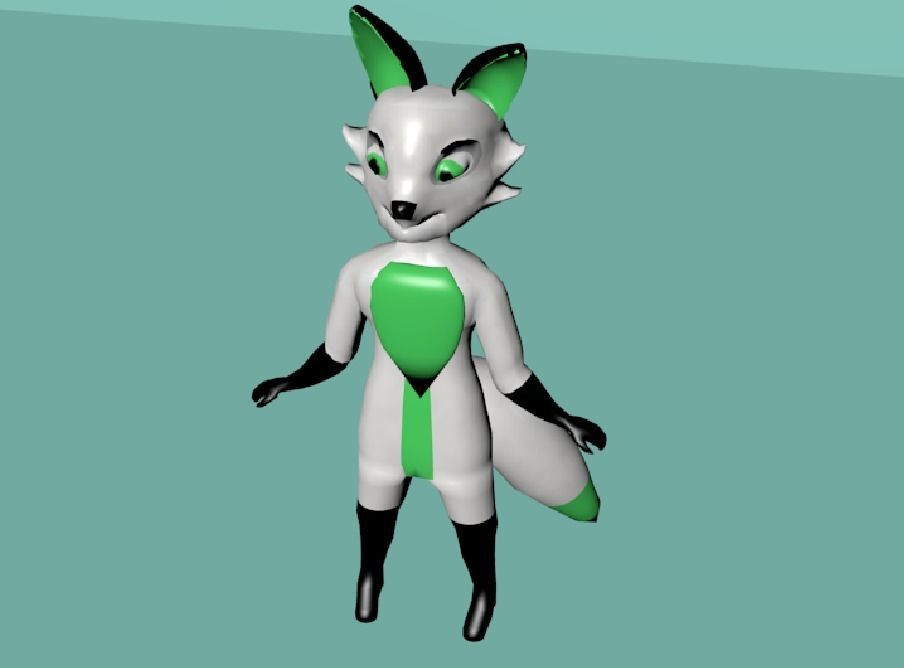 Animal character 3D model_1
