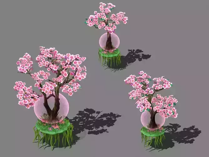 Cartoon Sky City - Jade Girl - Xiantao Tree