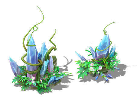 Cartoon Sky City - Nether Suspension Stone 3D model_5