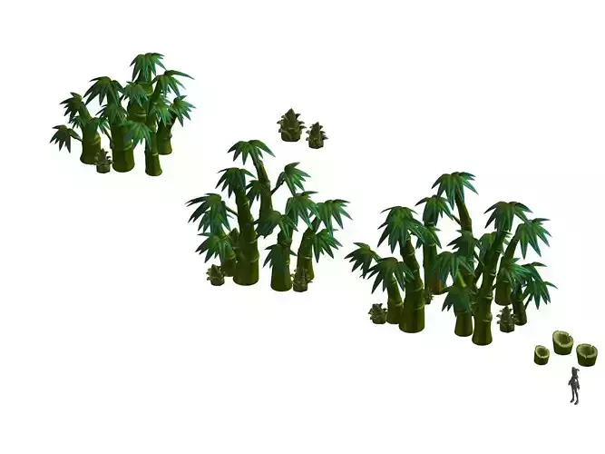 Cartoon plant - bamboo 02